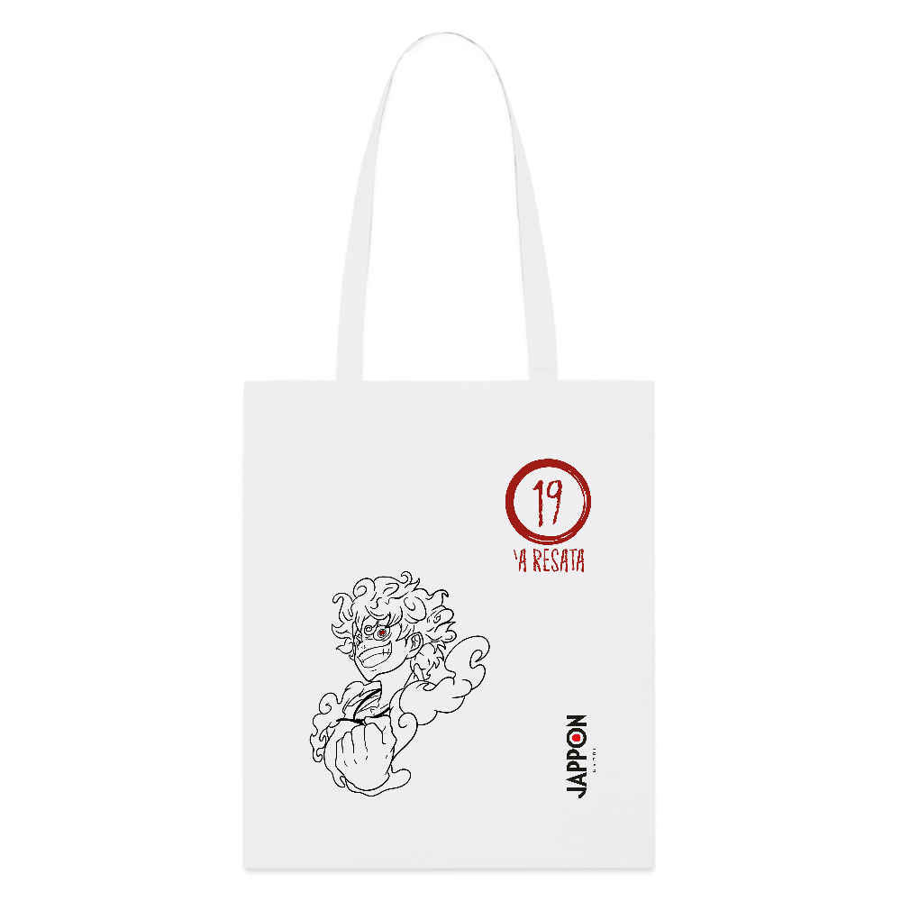 19 Luffy Gear 5 - Tote Bag - bianco