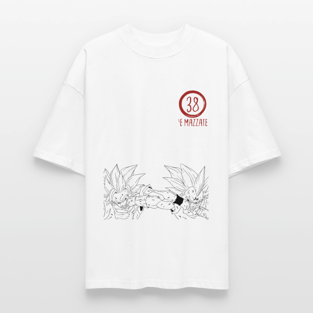 38 GokuVSMajinVegeta - bianco
