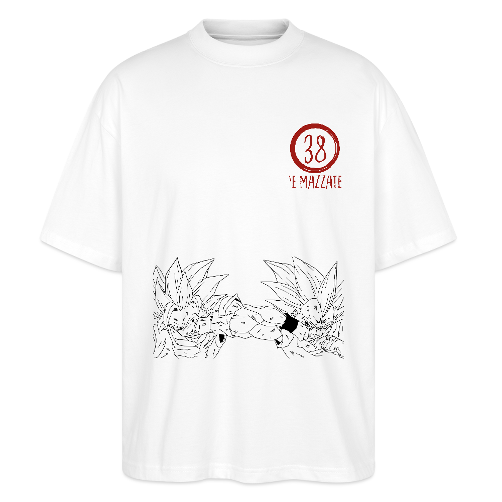 38 GokuVSMajinVegeta - bianco